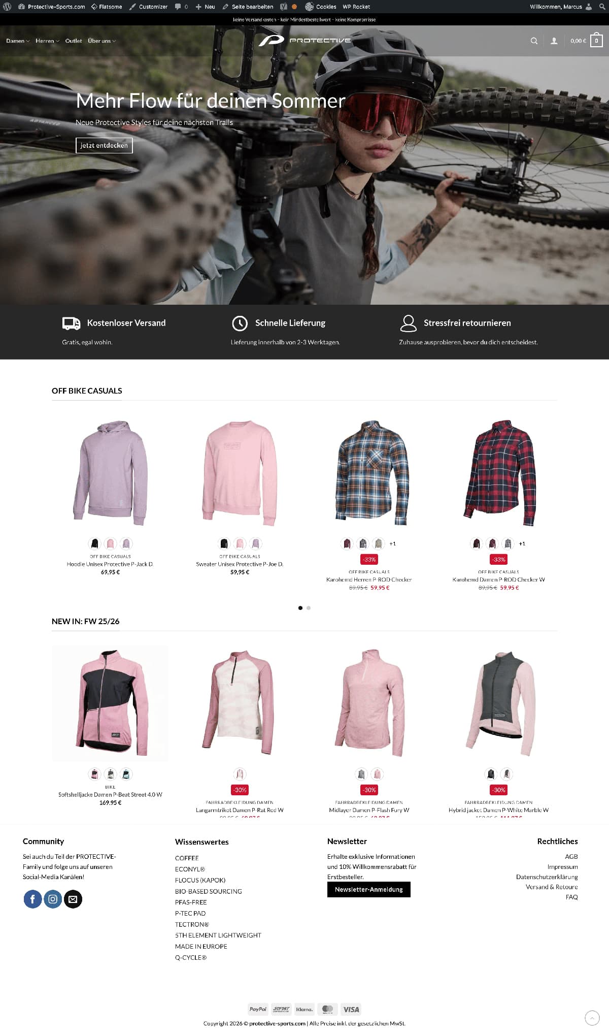 Protective Sports Online Shop